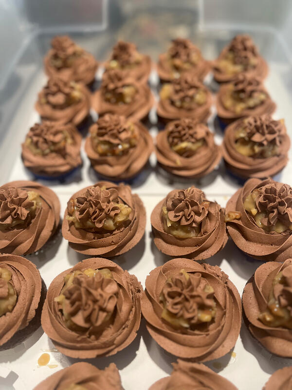 German Chocolate Cupcakes