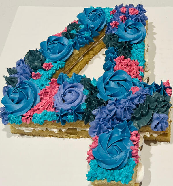 Number Cookie Cake